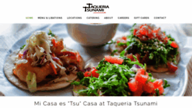 What Taqueriatsunami.com website looked like in 2020 (4 years ago)