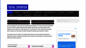 What Totalsporteks.com website looked like in 2020 (4 years ago)