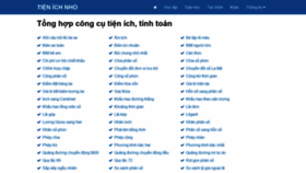 What Tienichnho.com website looked like in 2020 (4 years ago)