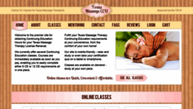What Texasmassageceu.com website looked like in 2020 (4 years ago)