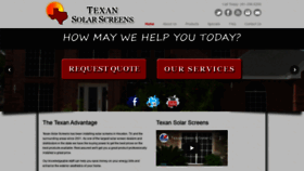 What Texansolarscreens.com website looked like in 2020 (4 years ago)