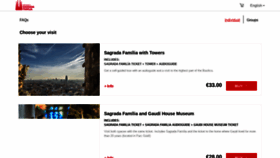 What Tickets.sagradafamilia.org website looked like in 2020 (4 years ago)