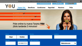 What Tarjetayou.es website looked like in 2020 (4 years ago)
