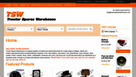What Tractorspareswarehouse.com website looked like in 2020 (4 years ago)