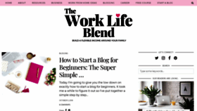 What Theworklifeblend.com website looked like in 2020 (4 years ago)
