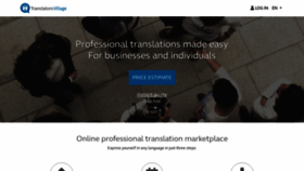 What Translatorsvillage.com website looked like in 2020 (4 years ago)