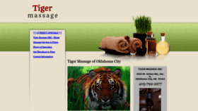 What Tigermassageokc.com website looked like in 2020 (4 years ago)