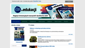 What Tikwedukacji.pl website looked like in 2020 (4 years ago)