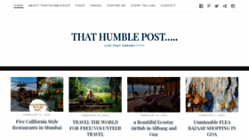 What Thathumblepost.com website looked like in 2020 (4 years ago)