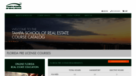 What Tampaschoolofrealestate.leaponline.com website looked like in 2020 (4 years ago)
