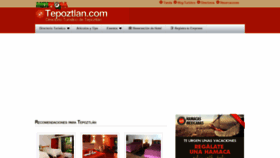 What Tepoztlan.com website looked like in 2020 (4 years ago)