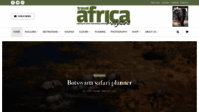 What Travelafricamag.com website looked like in 2020 (4 years ago)