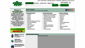 What Thegreenbook.com website looked like in 2020 (4 years ago)