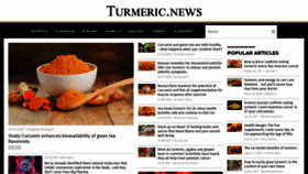 What Turmeric.news website looked like in 2020 (4 years ago)
