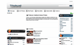 What Tvsubs.net website looked like in 2020 (4 years ago)