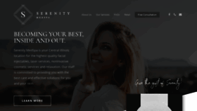 What Theserenitymedspa.com website looked like in 2020 (4 years ago)