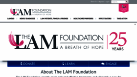 What Thelamfoundation.org website looked like in 2020 (4 years ago)