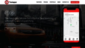 What Taxiappz.com website looked like in 2020 (6 years ago)