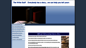 What The-write-stuff.com website looked like in 2020 (4 years ago)