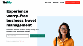 What Trutrip.co website looked like in 2020 (6 years ago)