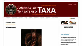 What Threatenedtaxa.org website looked like in 2020 (4 years ago)