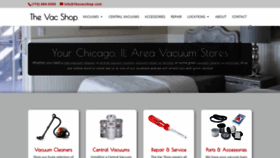 What Thevacshop.com website looked like in 2020 (4 years ago)