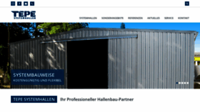 What Tepe-systemhallen.de website looked like in 2020 (4 years ago)