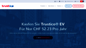 What Trustico.ch website looked like in 2020 (4 years ago)