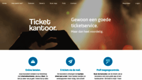 What Ticketkantoor.nl website looked like in 2020 (4 years ago)