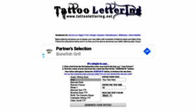 What Tattoolettering.net website looked like in 2020 (4 years ago)