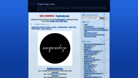 What Traxcrate.com website looked like in 2020 (4 years ago)
