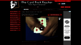 What Thecardtrickteacher.com website looked like in 2020 (4 years ago)