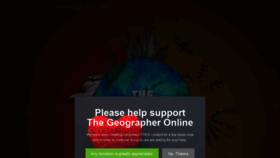 What Thegeographeronline.net website looked like in 2020 (4 years ago)
