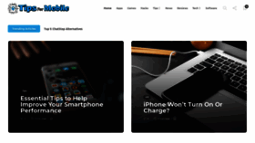 What Tipsformobile.com website looked like in 2020 (5 years ago)