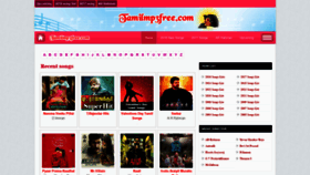 What Tamilmp3free.com website looked like in 2020 (4 years ago)