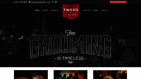What Tweedbarbers.com website looked like in 2020 (4 years ago)