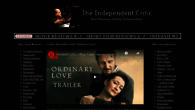 What Theindependentcritic.com website looked like in 2020 (4 years ago)