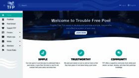 What Troublefreepool.com website looked like in 2020 (4 years ago)