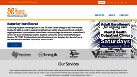 What Theharriscenter.org website looked like in 2020 (4 years ago)