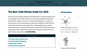 What Toiletreviewguide.com website looked like in 2020 (4 years ago)