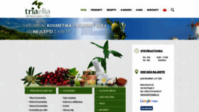 What Triaelia.cz website looked like in 2020 (4 years ago)