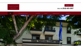 What Tarzanacourtyardapts.com website looked like in 2020 (5 years ago)