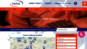 What Timetax.pl website looked like in 2020 (4 years ago)