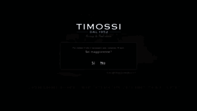 What Timossi.it website looked like in 2020 (4 years ago)