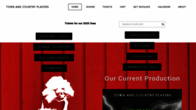 What Townandcountryplayers.org website looked like in 2020 (4 years ago)