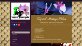 What Tropical-massage.de website looked like in 2020 (4 years ago)