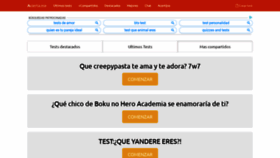 What Tests.acierta.me website looked like in 2020 (4 years ago)