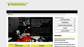 What Teleferikhaber.com website looked like in 2020 (4 years ago)