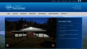 What Townofsaranac.com website looked like in 2020 (4 years ago)