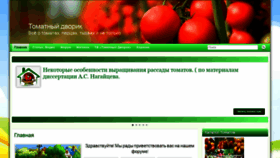 What Tomatdvor.ru website looked like in 2020 (4 years ago)